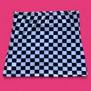 Tube Top 🖤 | Medium | Checkered | Alt